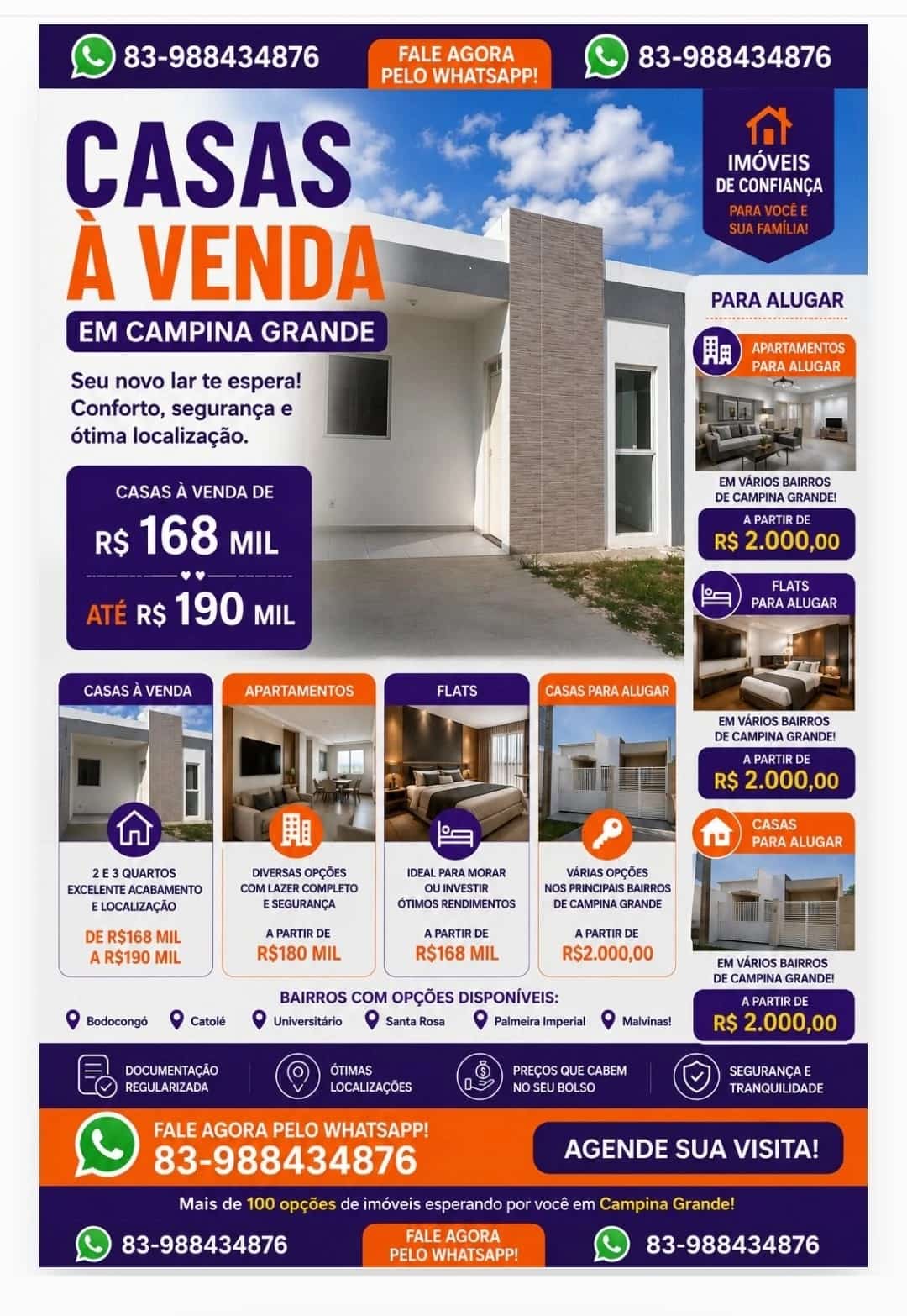Apartamento mobiliado com 2 quartos, 1 suite e wc social, 1500 Reais